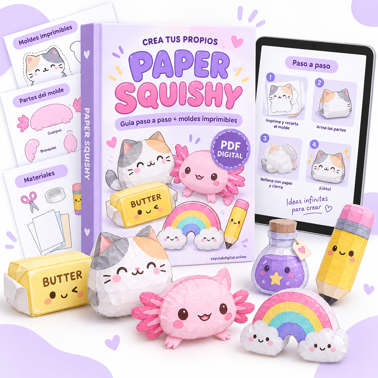 Kit Paper Squishy Kawaii | 20 diseños imprimibles + BONUS